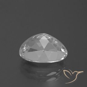 Topaz Gemstone in 12 x 8.8 mm Size for Sale, Topaz Stone in Clear White Color