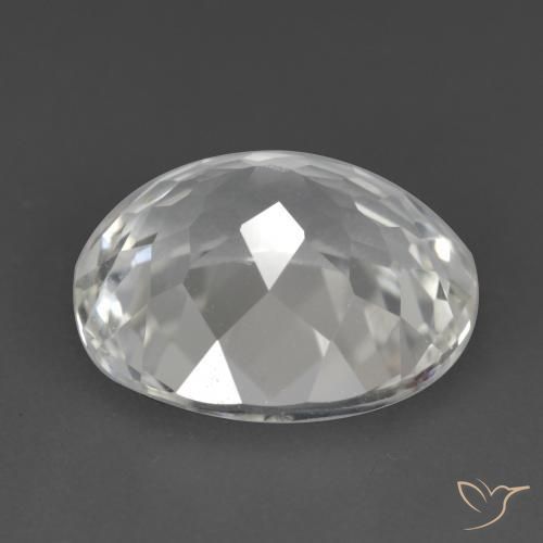 Topaz Gemstone in 11.2 x 10 mm Size for Sale, Topaz Stone in White Color