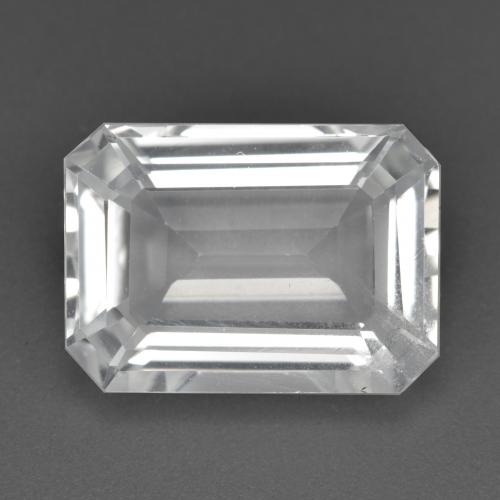 8.54ct Octagon Facet White Topaz from Brazil, Dimension 13.7 x 9.8mm, VS Clarity, Natural untreated gemstone, 1pc Topaz in Clear White Color, Mohs Hardness of 8 suitable for daily wear jewelry, Golden Stone, Photo A