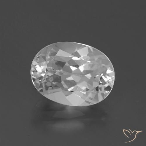 4.75ct Natural White Topaz, Oval, VVS