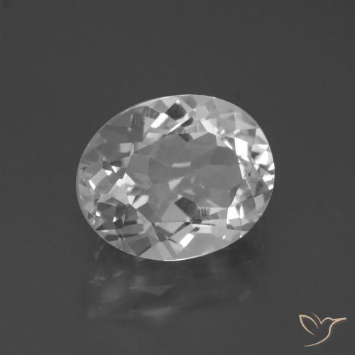 4.73ct Natural Clear White Topaz, Oval, VVS