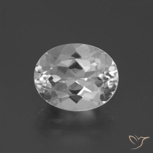 4.55 ct White Topaz, 11.2 x 8.9 mm Oval Cut From Brazil, Photo A
