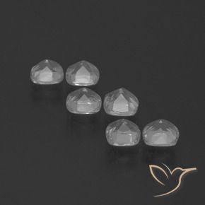 Topaz Gemstones in 4.6 x 4.6 mm Size for Sale, Topaz Stones in Clear White Color