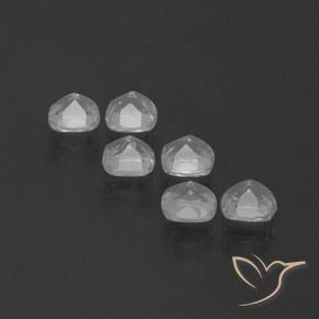 Topaz Gemstones in 4.6 x 4.6 mm Size for Sale, Topaz Stones in Clear White Color