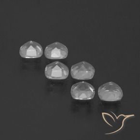 Topaz Gemstones in 4.6 x 4.6 mm Size for Sale, Topaz Stones in Clear White Color