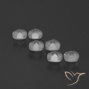 Topaz Gemstones in 4.5 x 4.5 mm Size for Sale, Topaz Stones in Clear White Color