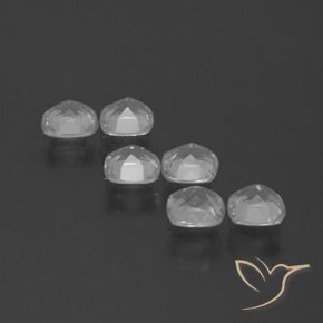 Topaz Gemstones in 4.6 x 4.6 mm Size for Sale, Topaz Stones in Clear White Color