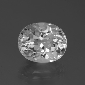 Blanco Topacio Gema - 6.5ct Forma ovalada (ID: 387287)