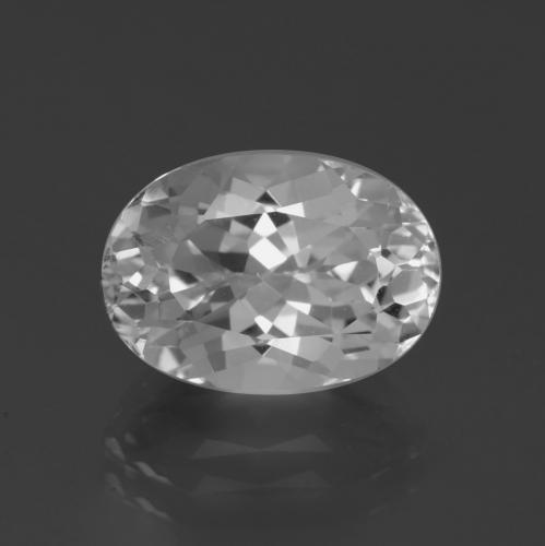 Clear White Топаз Камень - 6.2ct Фасетный Овал (ID: 387289)