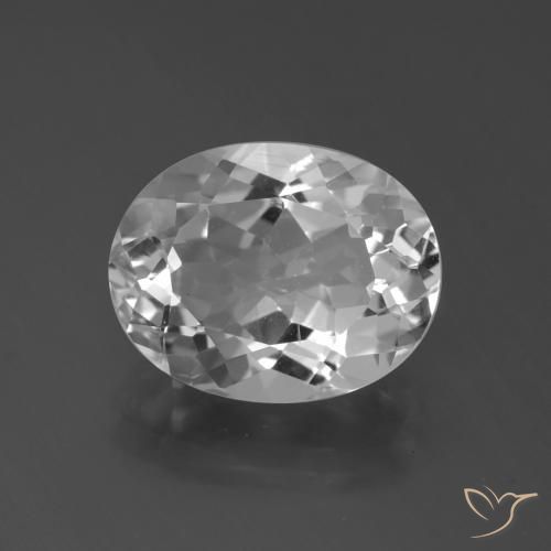 6.23ct Natural White Topaz, Oval, VS