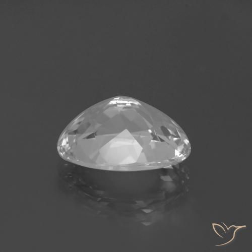 Topaz Gemstone in 12.9 x 10.1 mm Size for Sale, Topaz Stone in White Color
