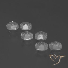 Topaz Gemstones in 4.6 x 4.6 mm Size for Sale, Topaz Stones in Clear White Color