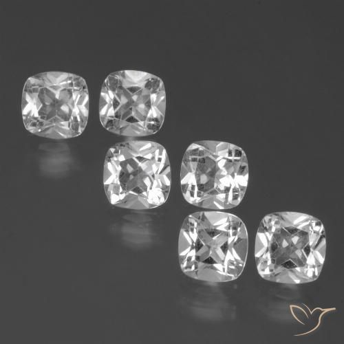 2.95ctw Natural Clear White Topaz, Cushion, VVS-VS, Photo A