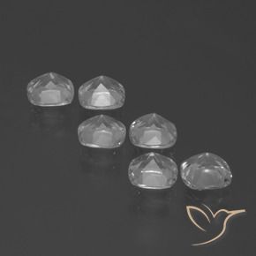 Topaz Gemstones in 4.6 x 4.5 mm Size for Sale, Topaz Stones in Clear White Color