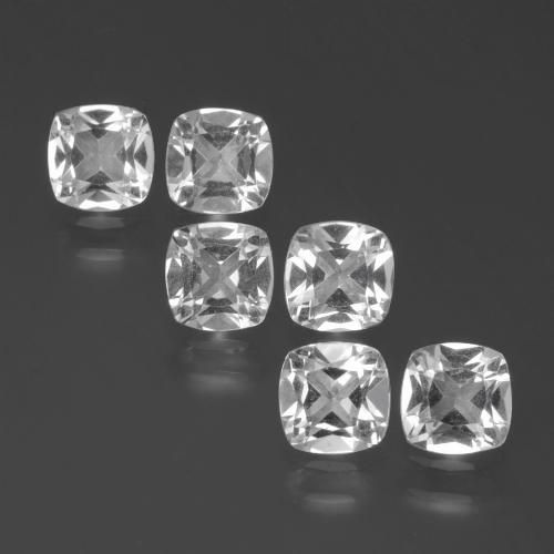Clear White Topaz Gem - 0.5ct Cushion-Cut (ID: 387386)