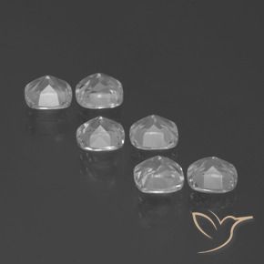 Topaz Gemstones in 4.6 x 4.6 mm Size for Sale, Topaz Stones in White Color