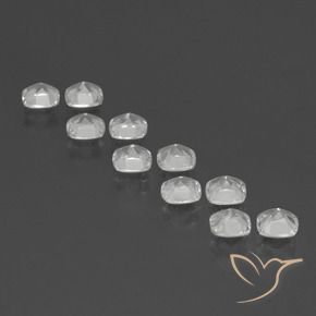 Topaz Gemstones in 4.6 x 4.6 mm Size for Sale, Topaz Stones in Clear White Color