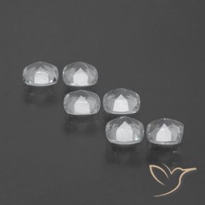 Topaz Gemstones in 4.6 x 4.5 mm Size for Sale, Topaz Stones in Clear White Color