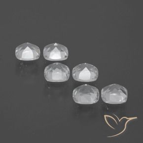 Topaz Gemstones in 4.6 x 4.6 mm Size for Sale, Topaz Stones in Clear White Color