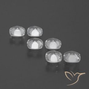 Topaz Gemstones in 4.6 x 4.5 mm Size for Sale, Topaz Stones in Clear White Color