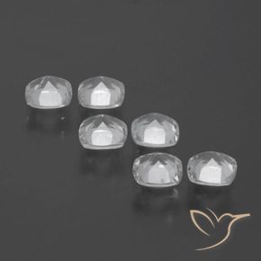 Topaz Gemstones in 4.6 x 4.6 mm Size for Sale, Topaz Stones in Clear White Color