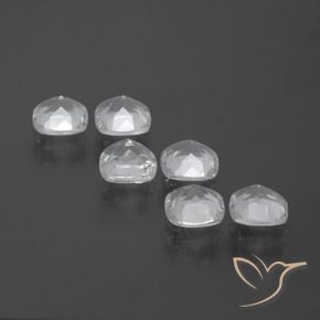 Topaz Gemstones in 4.6 x 4.5 mm Size for Sale, Topaz Stones in Clear White Color