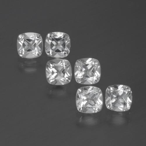 Clear White Topas Edelstein - 0.4ct Kissenschliff (ID: 387437)