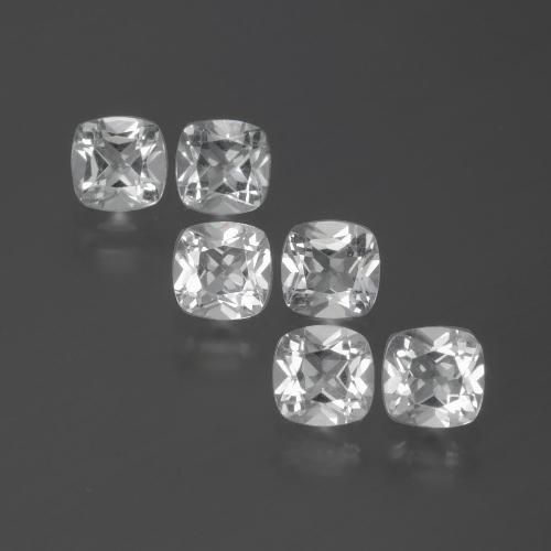 Clear White Topas Edelstein - 0.5ct Kissenschliff (ID: 387438)