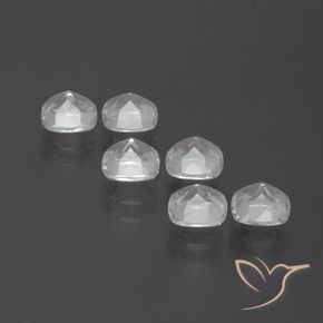 Topaz Gemstones in 4.6 x 4.5 mm Size for Sale, Topaz Stones in Clear White Color