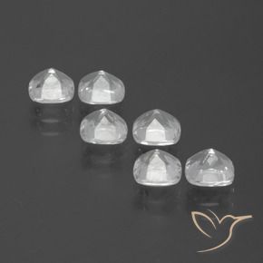 Topaz Gemstones in 4.6 x 4.6 mm Size for Sale, Topaz Stones in White Color