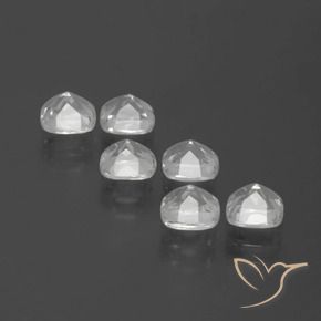 Topaz Gemstones in 4.6 x 4.5 mm Size for Sale, Topaz Stones in White Color