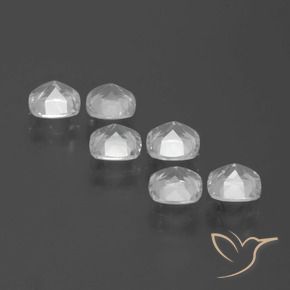 Topaz Gemstones in 4.6 x 4.5 mm Size for Sale, Topaz Stones in Clear White Color