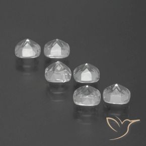 Topaz Gemstones in 4.6 x 4.5 mm Size for Sale, Topaz Stones in White Color