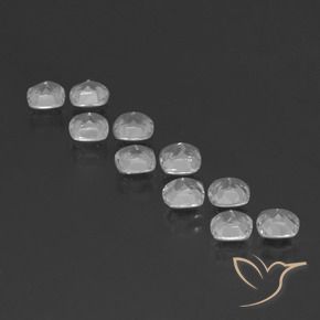 Topaz Gemstones in 4.6 x 4.5 mm Size for Sale, Topaz Stones in Clear White Color