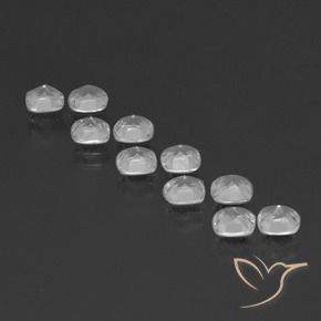 Topaz Gemstones in 4.6 x 4.5 mm Size for Sale, Topaz Stones in Clear White Color