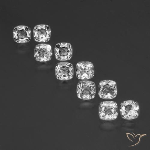 4.77ctw Natural Clear White Topaz, Cushion, VVS-VS