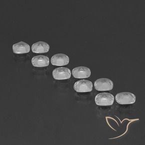 Topaz Gemstones in 4.6 x 4.5 mm Size for Sale, Topaz Stones in Clear White Color