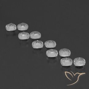 Topaz Gemstones in 4.6 x 4.6 mm Size for Sale, Topaz Stones in Clear White Color