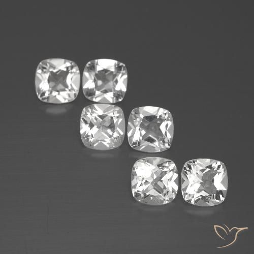 3.02ctw Natural White Topaz, Cushion, VVS-VS, Photo A