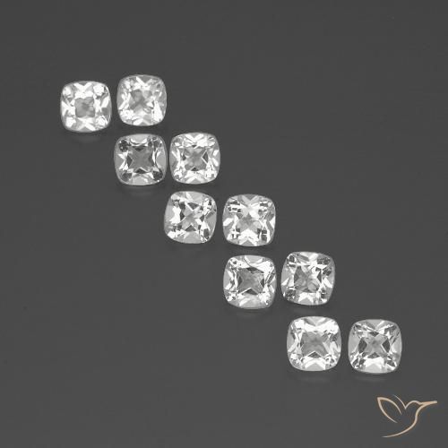 4.78ctw Natural White Topaz, Cushion, VVS-VS, Photo A