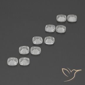 Topaz Gemstones in 4.6 x 4.6 mm Size for Sale, Topaz Stones in Clear White Color