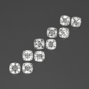 Blanc Topaze gemme - 0.5ct Coussin-coupe (ID: 387607)