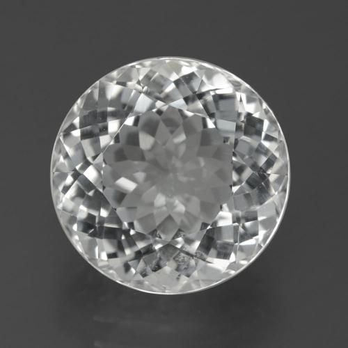 Clear White Topaz Gem - 7.3ct Round Facet (ID: 387639)