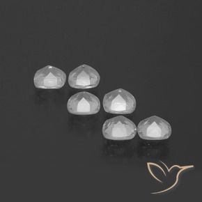 Topaz Gemstones in 4.6 x 4.5 mm Size for Sale, Topaz Stones in Clear White Color