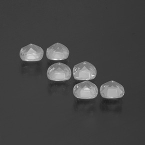 Topaz Gemstones in 4.6 x 4.6 mm Size for Sale, Topaz Stones in Clear White Color