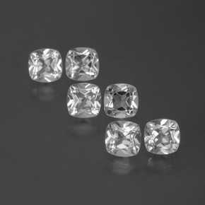 Clear White Topas Edelstein - 0.5ct Kissenschliff (ID: 387680)