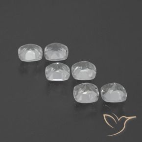 Topaz Gemstones in 4.6 x 4.5 mm Size for Sale, Topaz Stones in Clear White Color