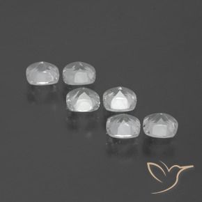 Topaz Gemstones in 4.6 x 4.6 mm Size for Sale, Topaz Stones in Clear White Color