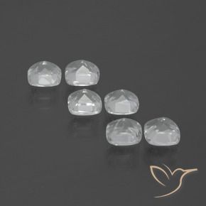Topaz Gemstones in 4.6 x 4.6 mm Size for Sale, Topaz Stones in White Color