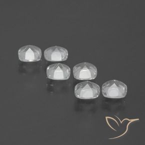 Topaz Gemstones in 4.6 x 4.5 mm Size for Sale, Topaz Stones in Clear White Color